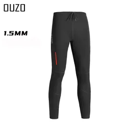 Pantalones de buceo para hombre, pantalón largo de neopreno de 1,5mm con correa ajustable, mantiene el calor, para surf y Pesca