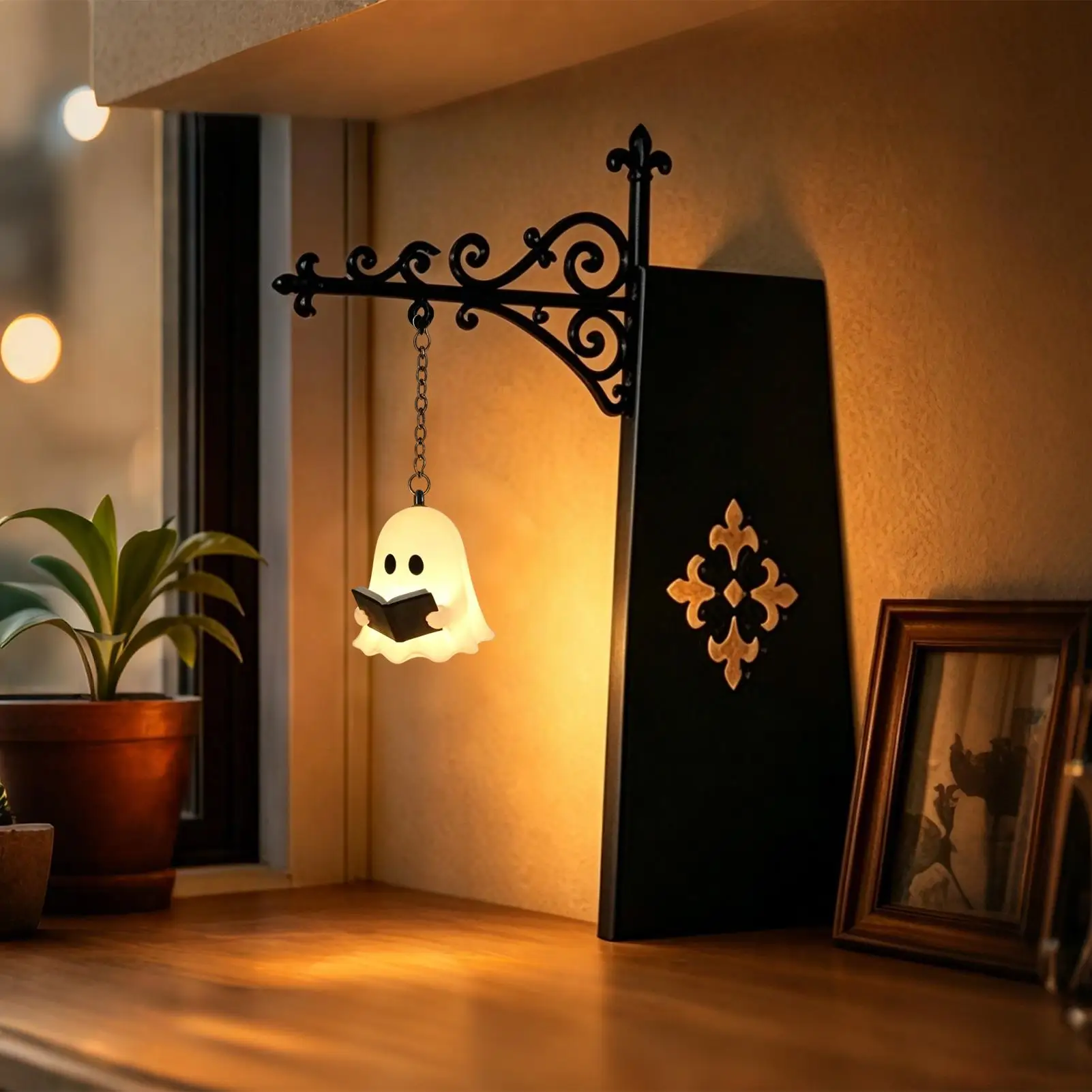 Bookshelf Lamp Library Lantern Light Library Lantern Bookshelf Mini Bookcase Lamp desk corner Lamp Reading Nook Decor For Home
