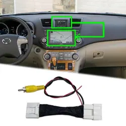 JIAYITIAN Camera Adapter Cable For Toyota Highlander 2008~2012 Retain Factory Camera work with Android Unit Stereo