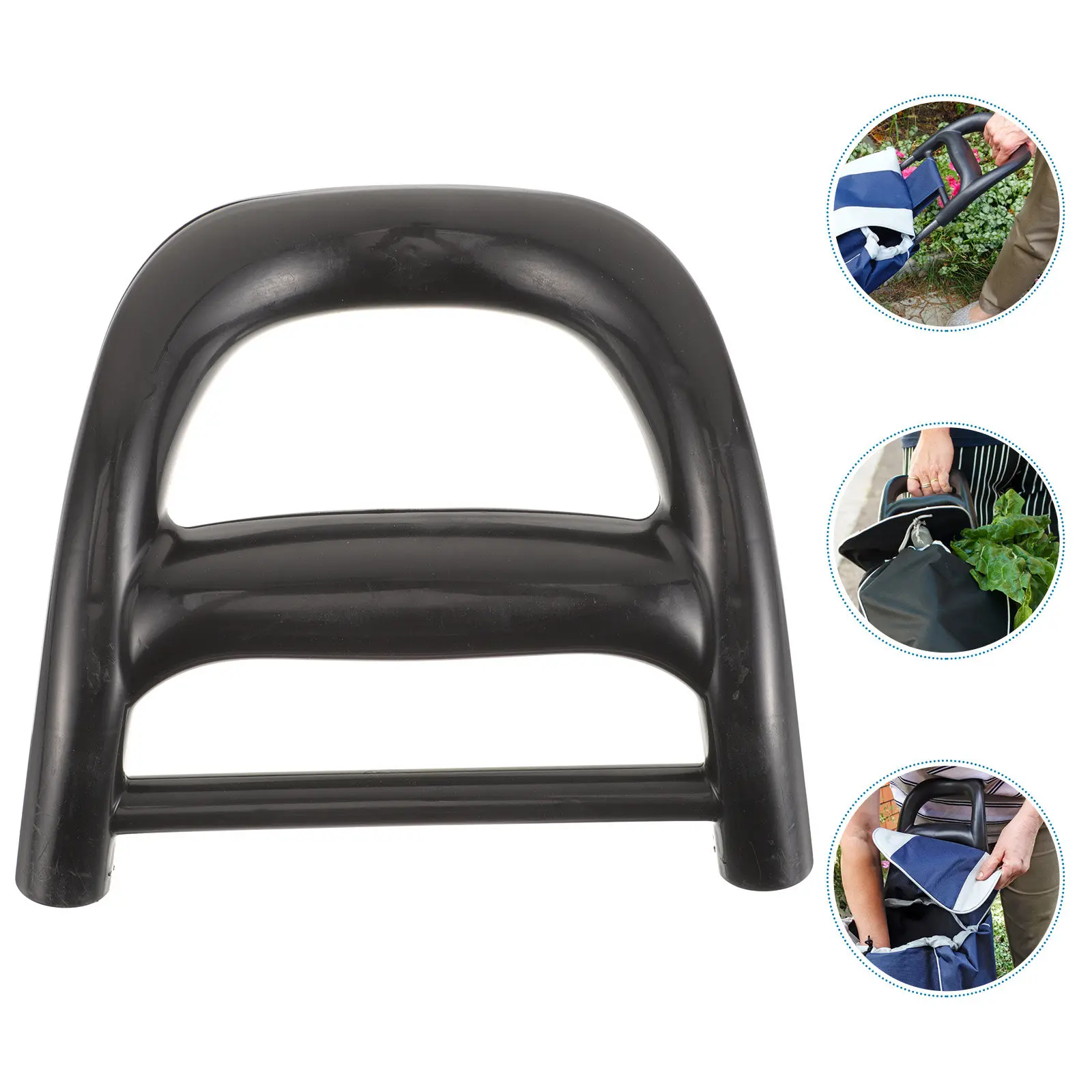 Universal 8-Hole Head Handle Foldable Trolley Grips Luggage Handles Shopping Cart Replacement Plastic