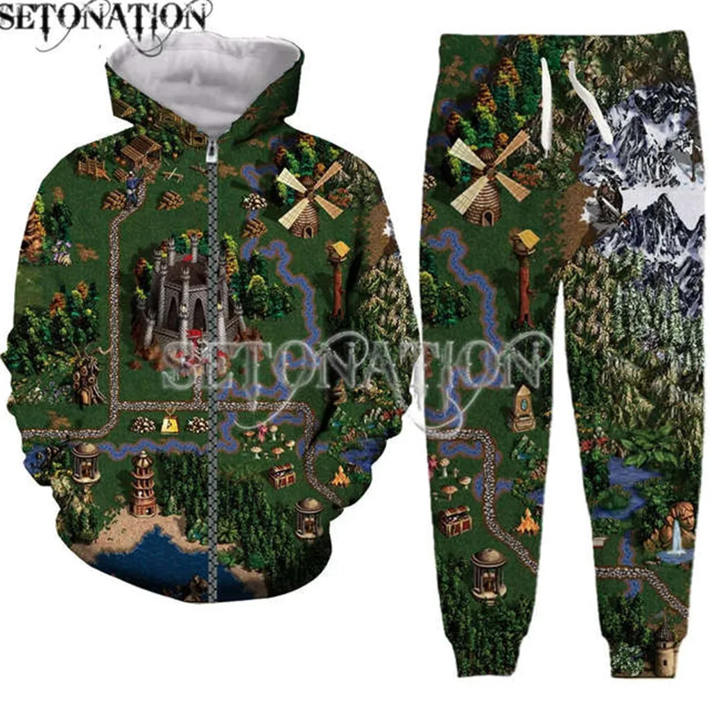 Heroes-of-might-and-magic-3 men/women New fashion cool 3D print fashion hoodies/sweatshirt/pants/Tracksuit dropshipping