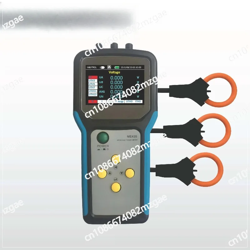 Precision ME435 Three Phase Power Data Logger for Electricity Consumption Monitoring, Portable Single Phase Recording Meter