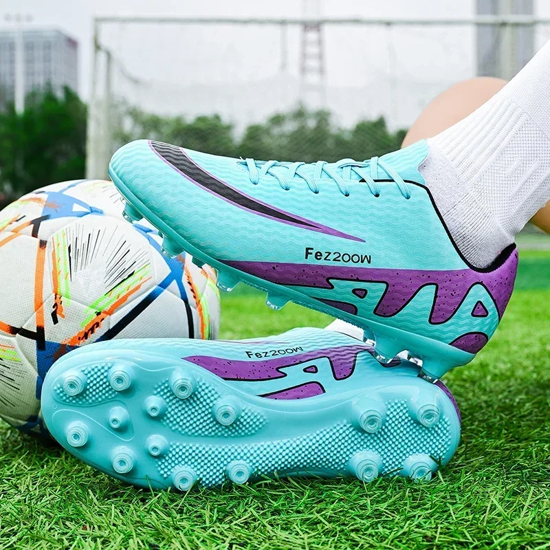 

New Men Women Soccer Shoes Professional Football Boots FG/TF Outdoor Comfortable Sports Shoes Long Spikes High-quality Futsal