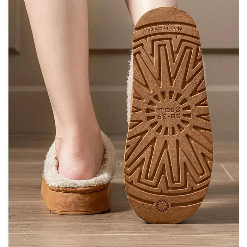 2026 Men's Cotton Slippers Autumn and Winter Indoor Home Soft Soled Warm and Non Slip Household Cotton Shoes Student Slippers