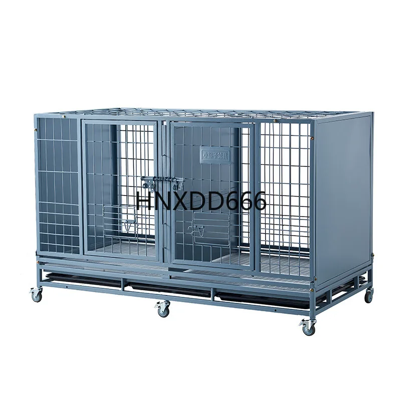

Folding Dog CrateSolid Golden Retriever Medium Large Dog Kennel Metal Folding Indoor Outdoor Pet Breeding Cage Box