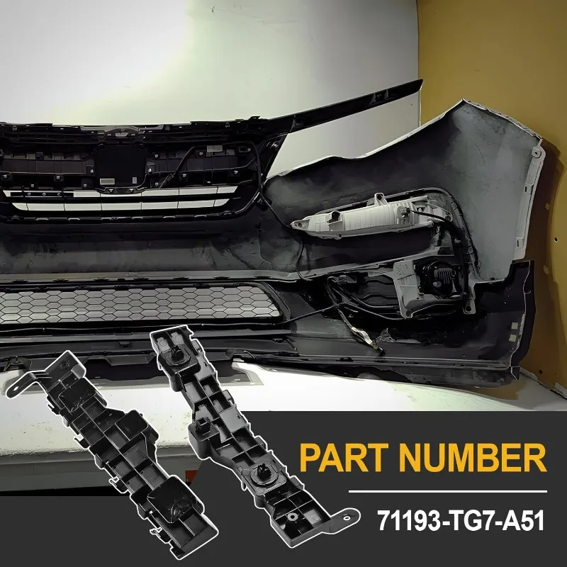 AU28-For Honda For Pilot 2016-2021 Front Bumper Retainer Support Bracket Part Numbers 71193-TG7-A00 71598-TG7-A00 Auto Accessori