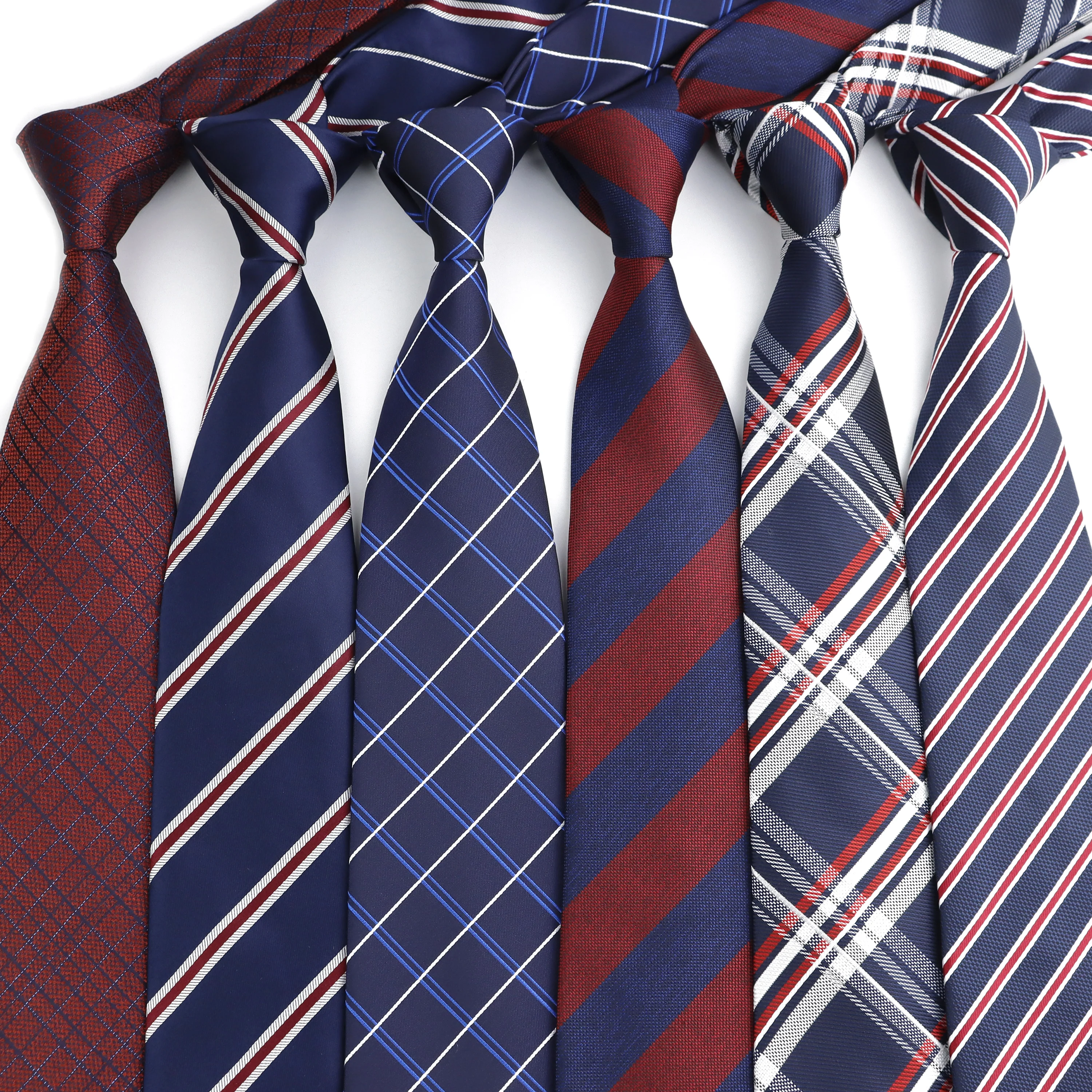 Modische Klassische Gestreifte Karierte Paisley-Krawatte für Geschäftsmänner, Meetings, Hochzeiten, Bühnenauftritte, Bräutigam-Smoking, Anzug, Hemd, Tägliche Kleidung, Accessoire