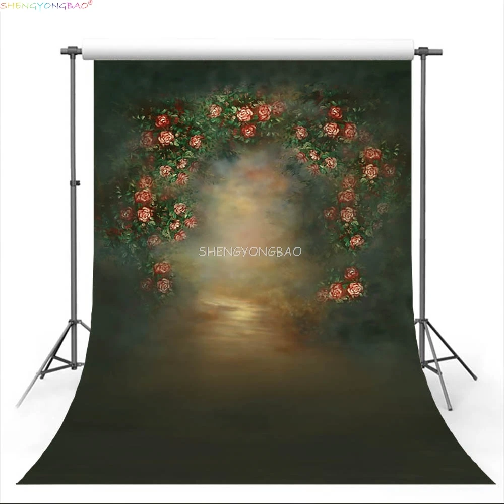 

Vintage Abstract Gradient Background Birthday Party Flower Retro Portrait Family Photography Backdrop RO-06