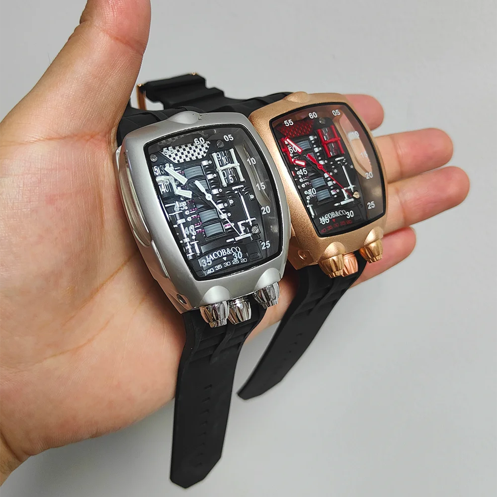 

2025 Unique Jacob & Co Original Brand Watches For Mens Classic Special Dial Multifunction Watch Business High Quality AAA Clocks