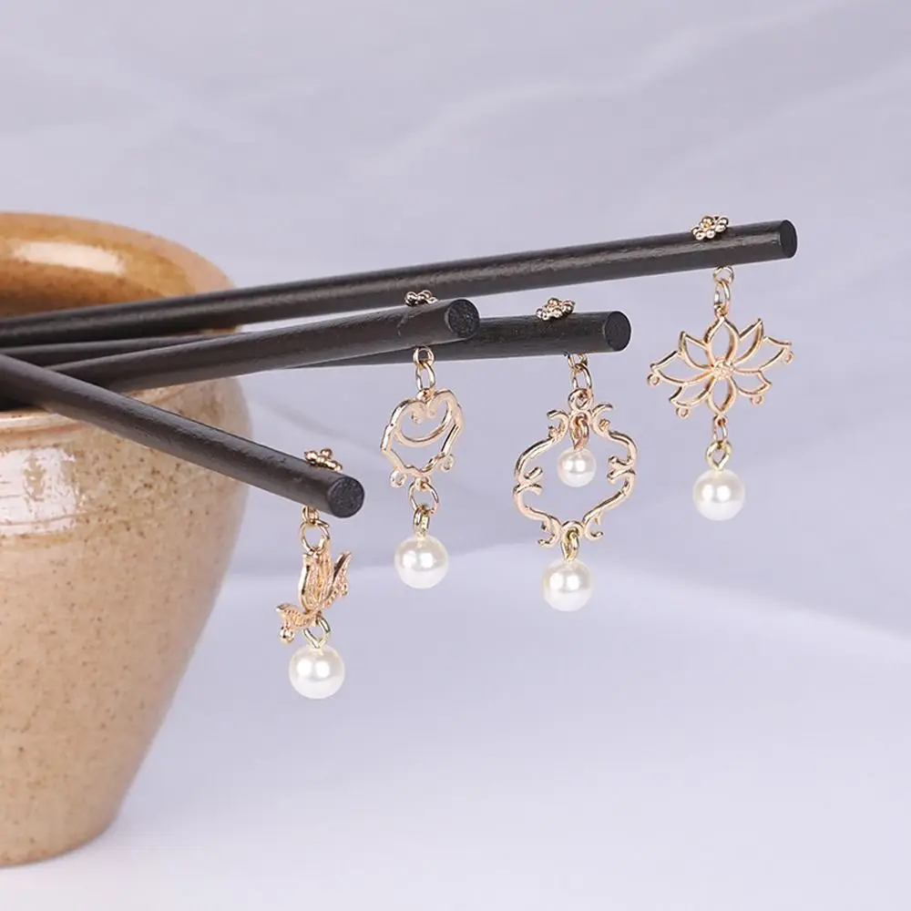 Hairpins Simple Hair Sticks Hair Sticks For Girls Women Hanfu Hairpins Wooden Hair Sticks Chinese Hair Fork Korean Hair Clip