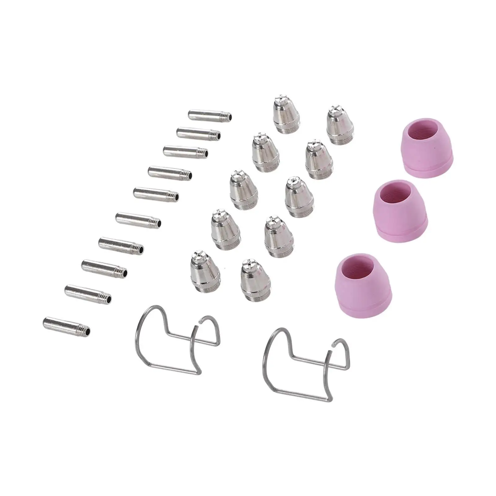 25 Pcs Electrode Nozzle Replacement Kit for ag60 SG51 Cutting Torch - Durable Consumables Set