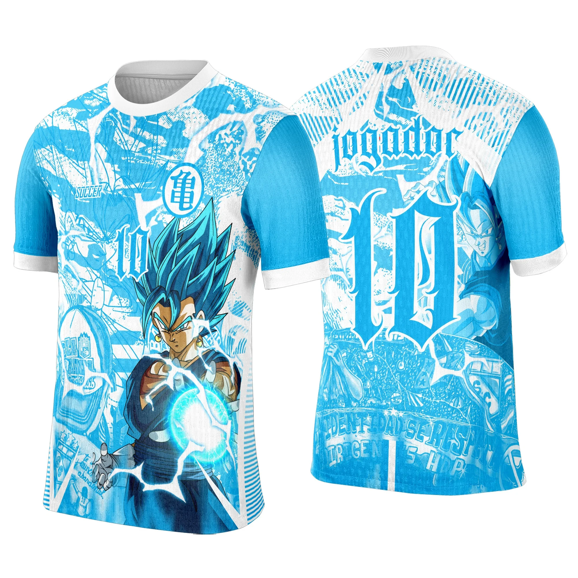 

2026 New Japan Anime Dragon Ball Special Production No.10 Football Suit 3D T-shirt Adult Men's and Women's Football Suit