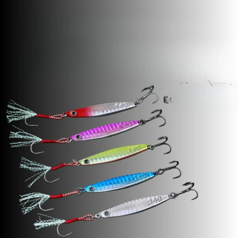 

5pcs Long Casting Blank Jigging Spoon - Unpainted Fishing Lure for Bass Mandarin Fish Spanish Mackerel Fresh Saltwater