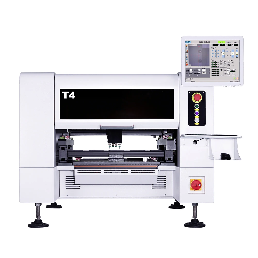 Precision 7000CPH for LED Electronics Mass Production T4 Desktop Automatic SMT Pick and Place Machine High