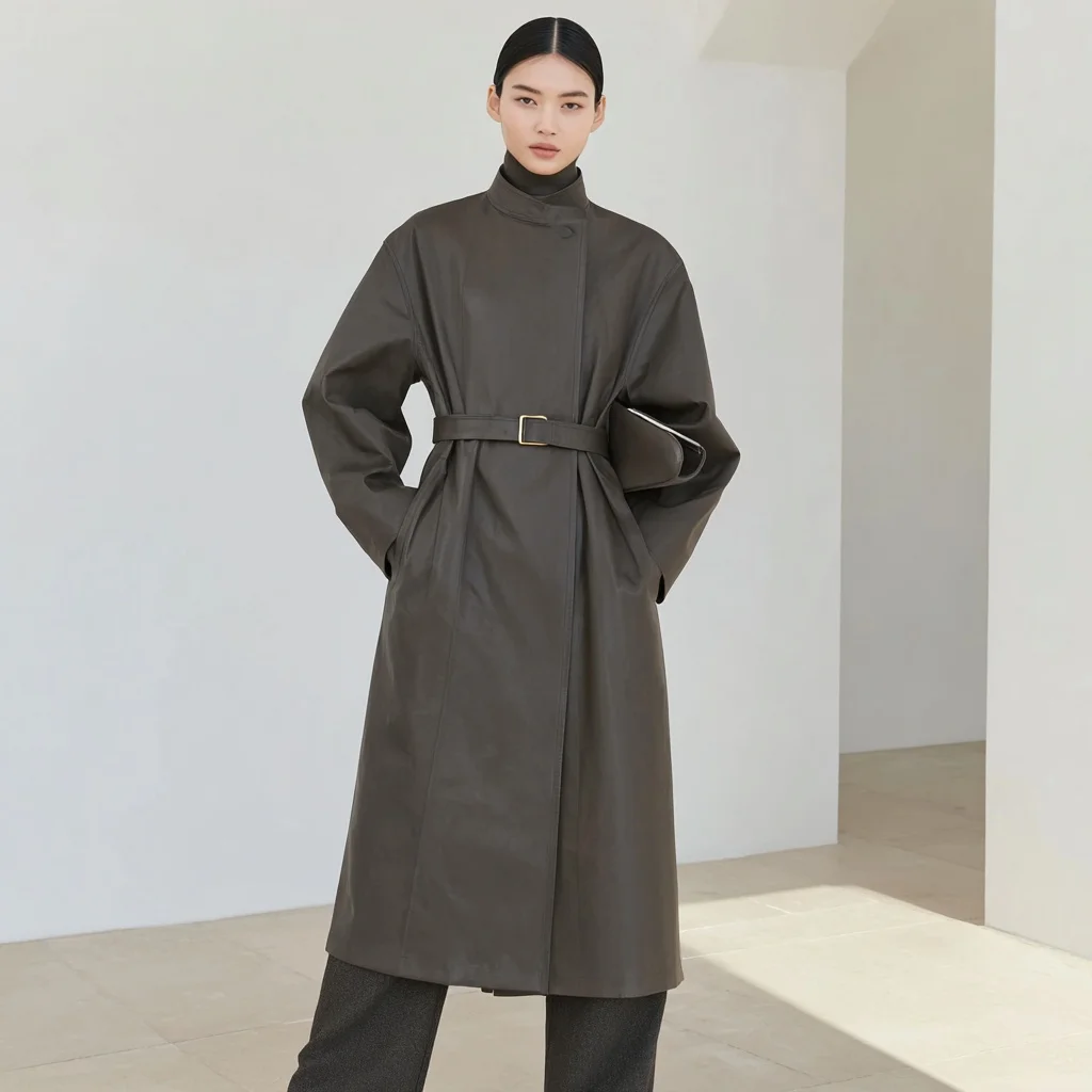 

Кожаное пальто, осень-зима, повседневный стиль, женская модная верхняя одежда, классический простой дизайн для прохладной погоды