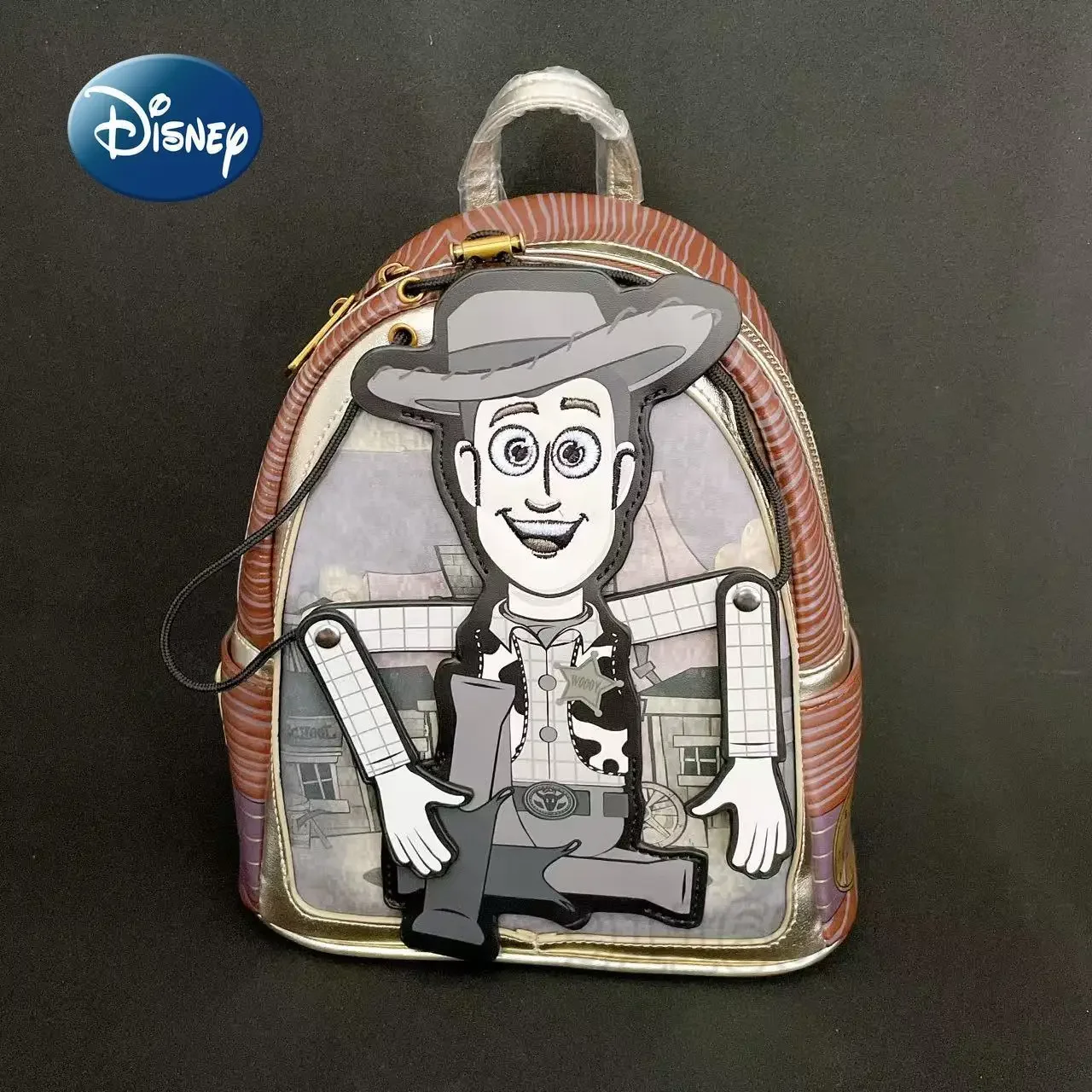 Disney New Original Mini Backpack Luxury Brand Loungefly Backpack Cartoon Cute Women's Backpack Fashionable Children's Schoolbag