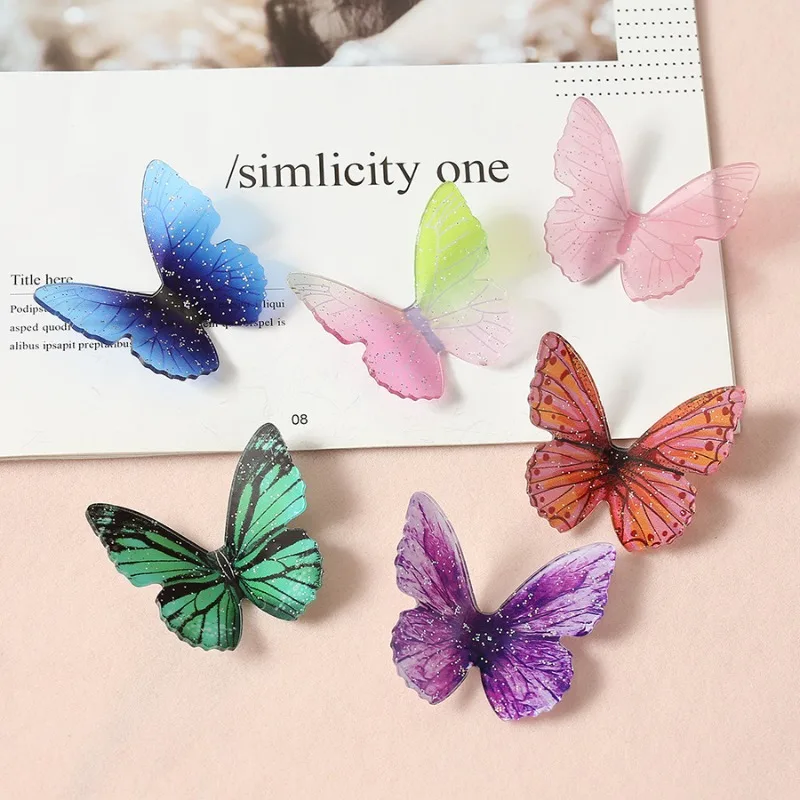 

Korea 3D Ins Beautiful Butterflies Collapsible Airbag Griptok Bracket Desktop Holder for IPhone 17 ProMax S26 Ultra Phone Holder