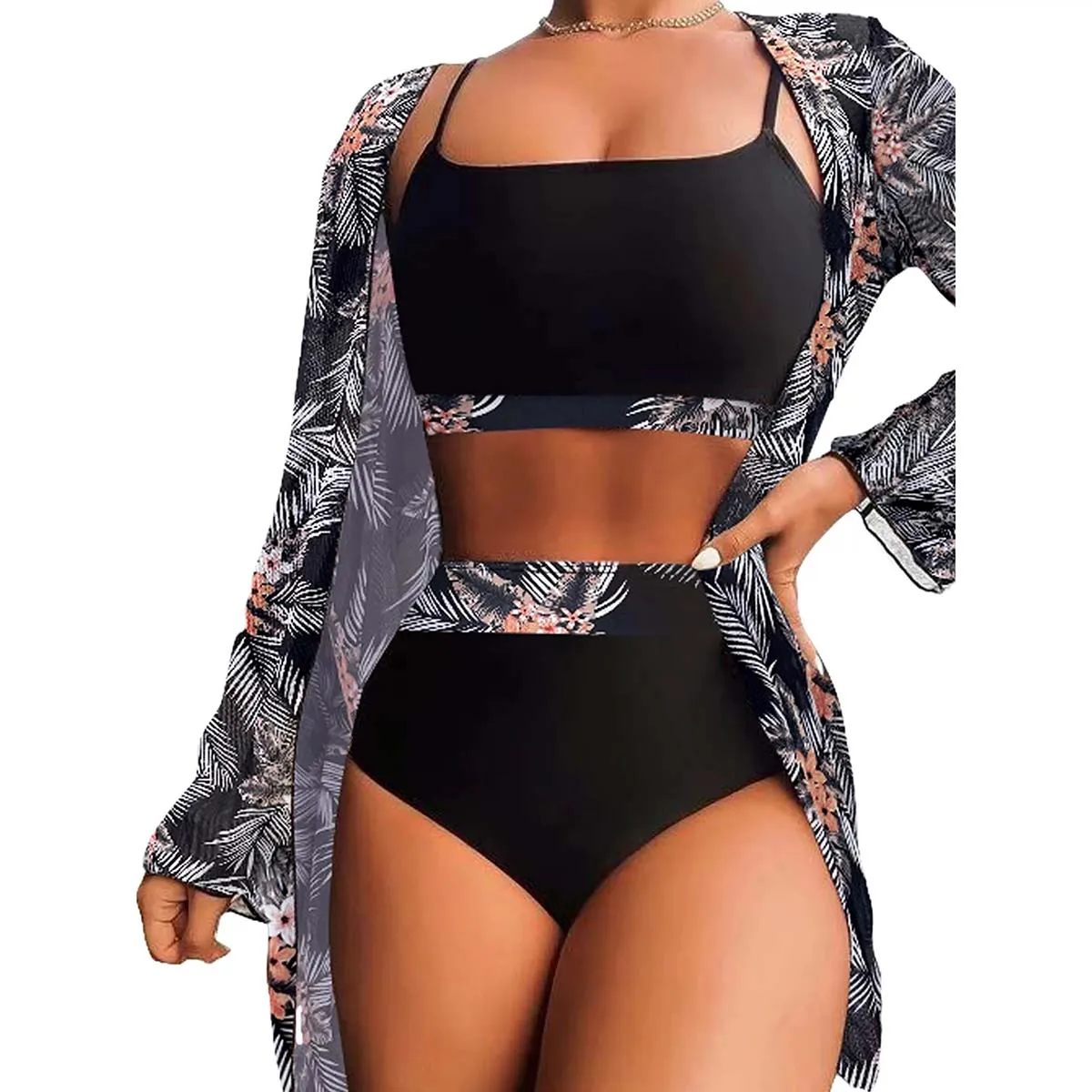 

Женский сексуальный купальник с цветочным принтом, мягкий разделенный купальник, купальник