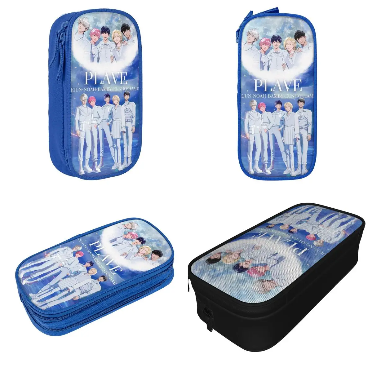 Kpop Noah Bamby Yejun Eunho Hamin Pencil Cases  PLAVE Pen Box Bag Student Big Capacity Students School Cosmetic Pencilcases