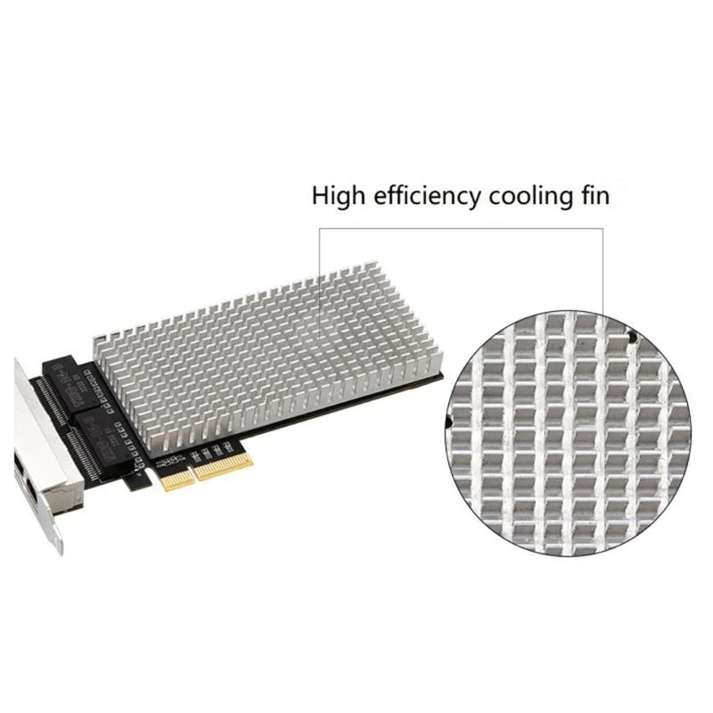 

12pc 2.5gigabit 4 Ports PCIe 4x сетевая карта PCI-Express до 10/100/1000 м/2500 м