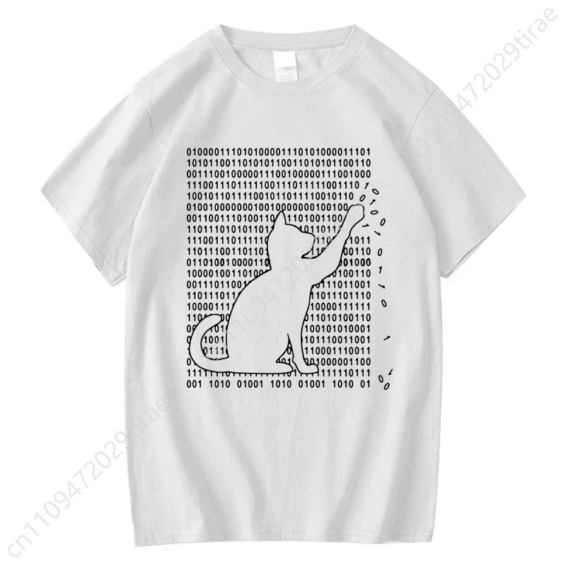 Men's High Quality T-shirt Cotton Blend Funny Cool Cat Design Print Summer Loose Short Sleeve for Men T-Shirt Male Tops Tees