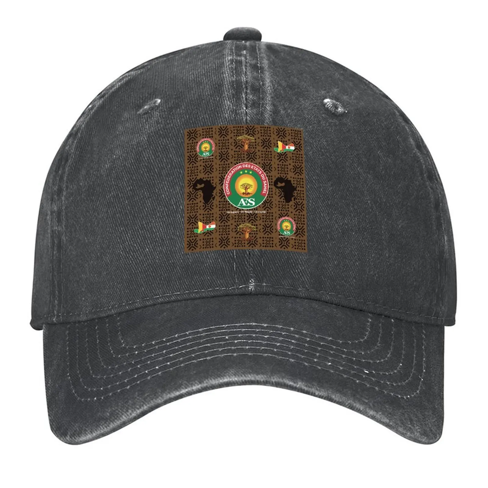 

AES Confederation of Sahel States Baseball Cap Snap Back Hat Horse Hat sun caps dad hat Women Caps Men's