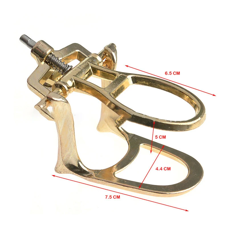 Universal Dental Lab Occlusion Articulator Copper Plating Adjustable Dentistry Clinic Dentistry Restoration Mechanical Device