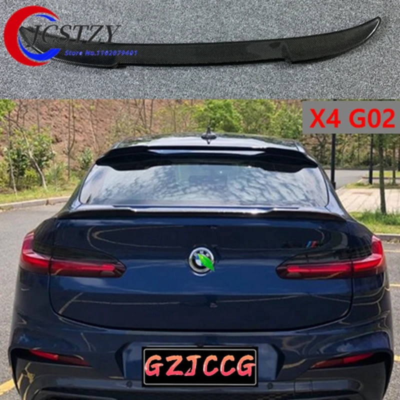 For BMW X4 G02 2019-2023 M Performance Style Car Tail Wings Fixed Wind Spoiler Rear Wing Auto Decoration Accessories