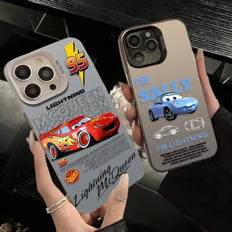 Lightning McQueen 95 Auto Telefoonhoesje voor IPhone 17 16 15 14 13 12 11 Pro Max Plus 17 Air 16E X XR XS Max Bumper Schokbestendige Cover