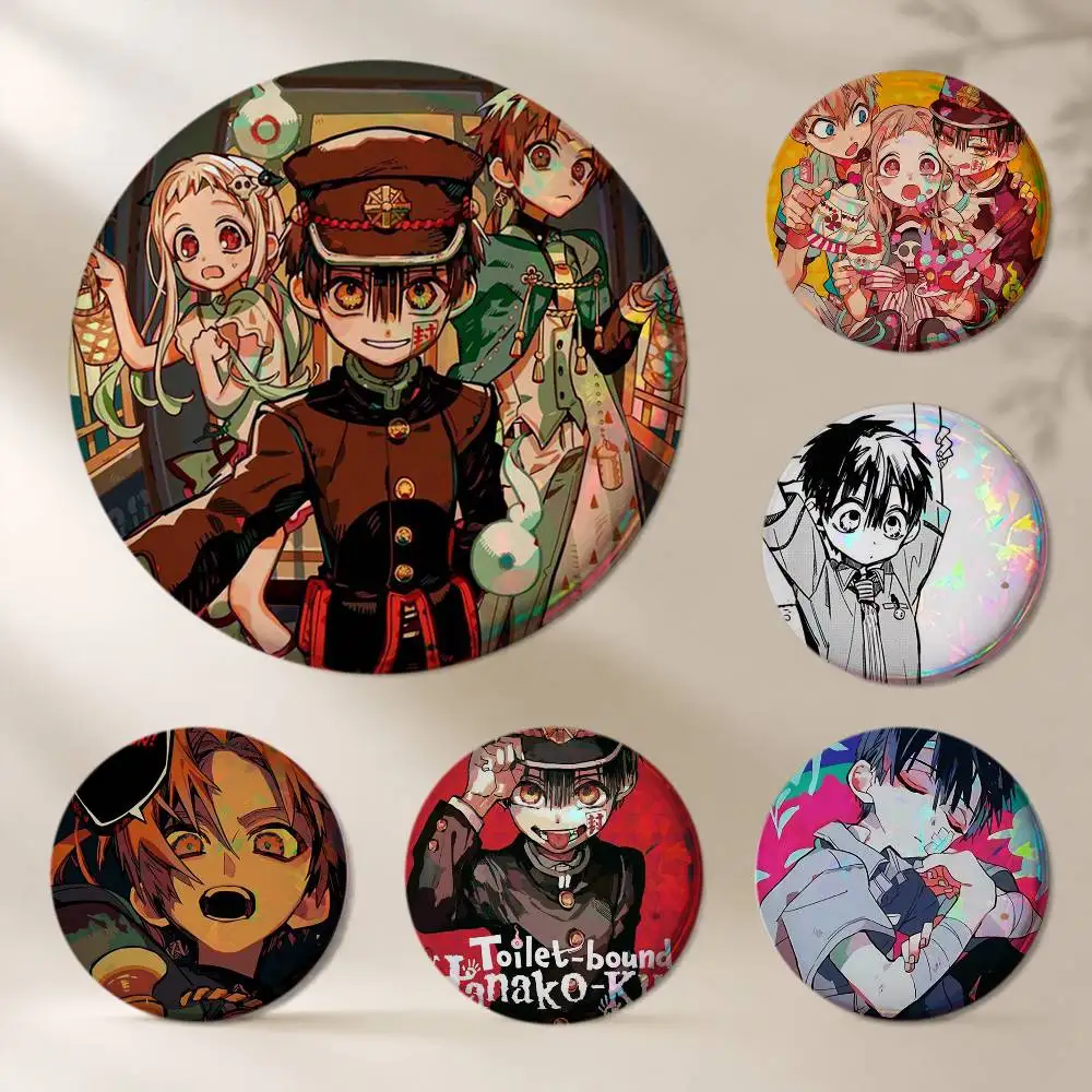 Campus Manga Toilet-Bound Hanako-kun Brooches Cartoon Badge Pins Backpack Hat Accessories Friend Gift