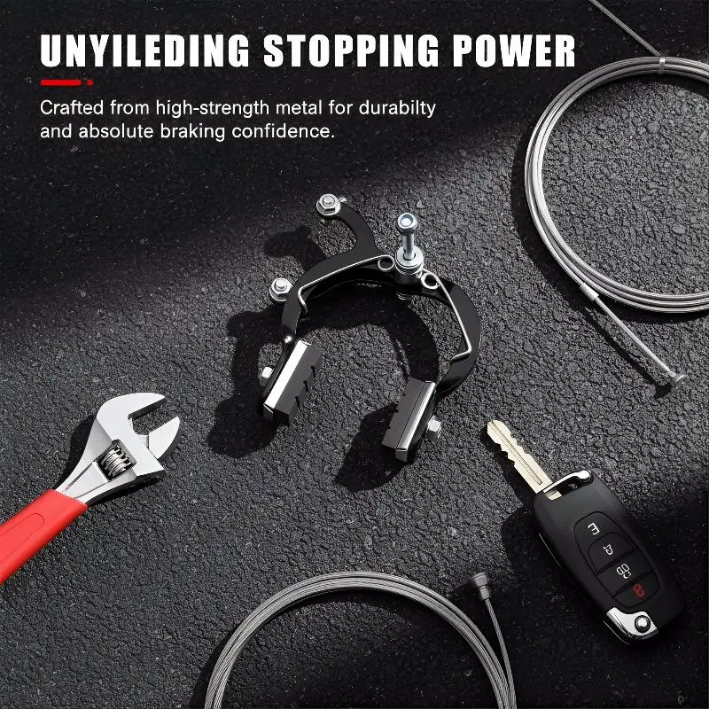 1PC Durable Lightweight C-Shape Road Caliper Brake Precise Front Brake