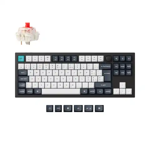 Keychron Q3 Max QMK Tastiera meccanica personalizzata wireless Collezione di layout ISO Gateron Jupiter Switch Copritasti PBT a doppio scatto