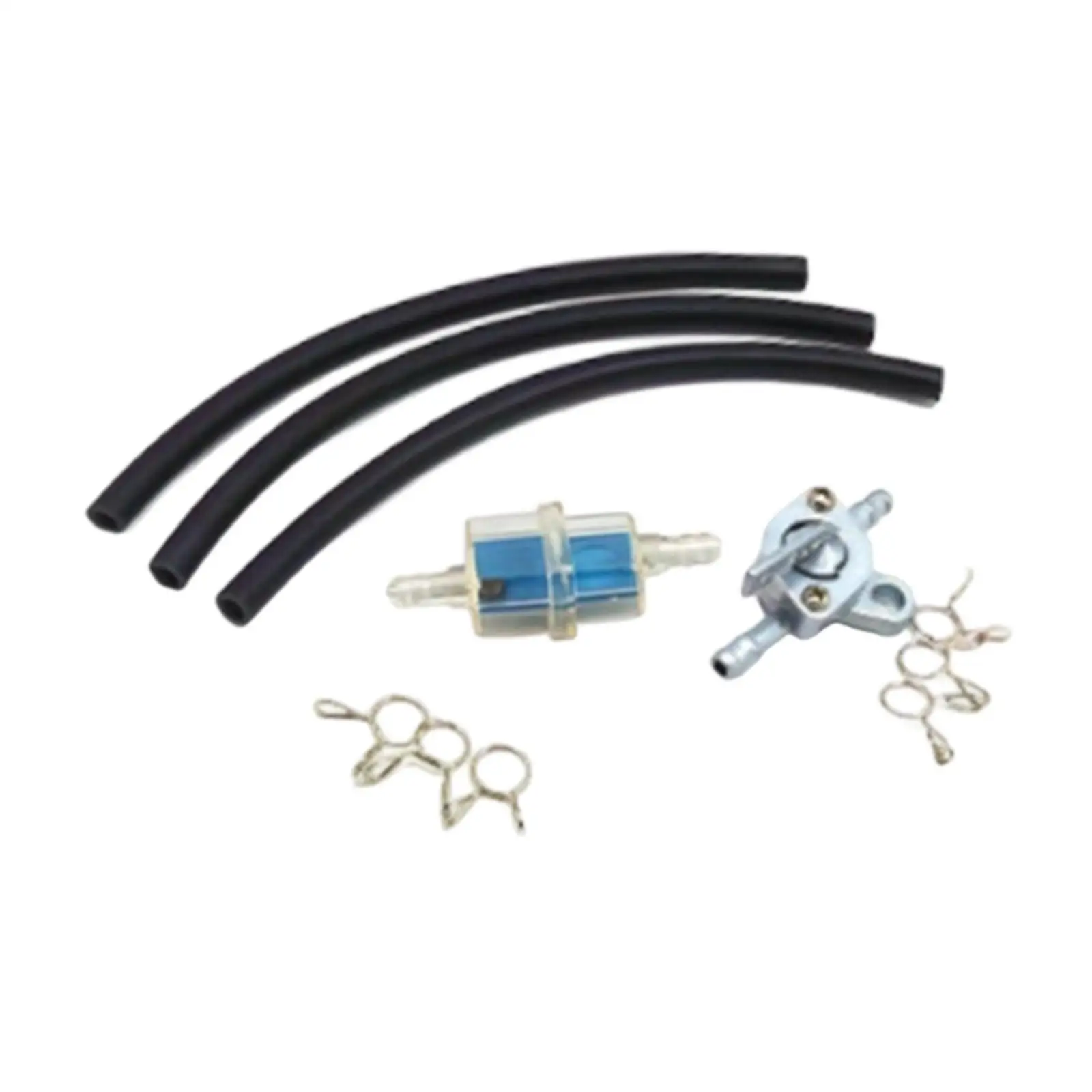 High Performance Fuel Hose Oil Filter Kit Complete Hose Clips Safe Fuel Filter Fittings for Motorcycle Upgrades