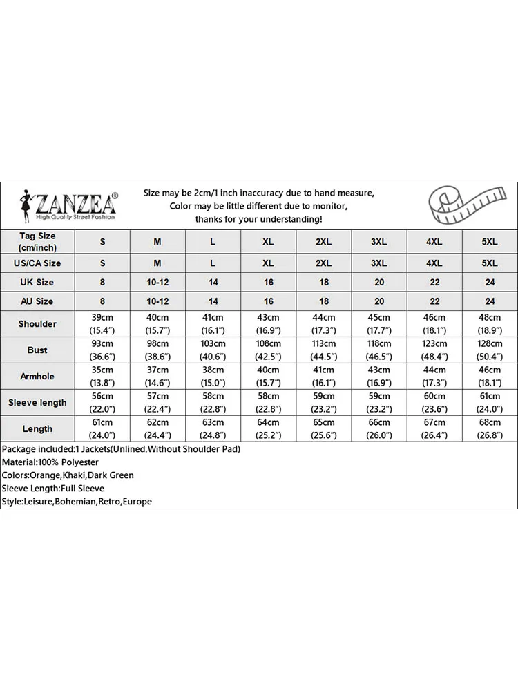 Zanzea Langarm Stehkragen Chaqueta Herbst solide Arbeit tragen Frauen Cargo Jacken Mode Knopf oben lässig lose Outwear