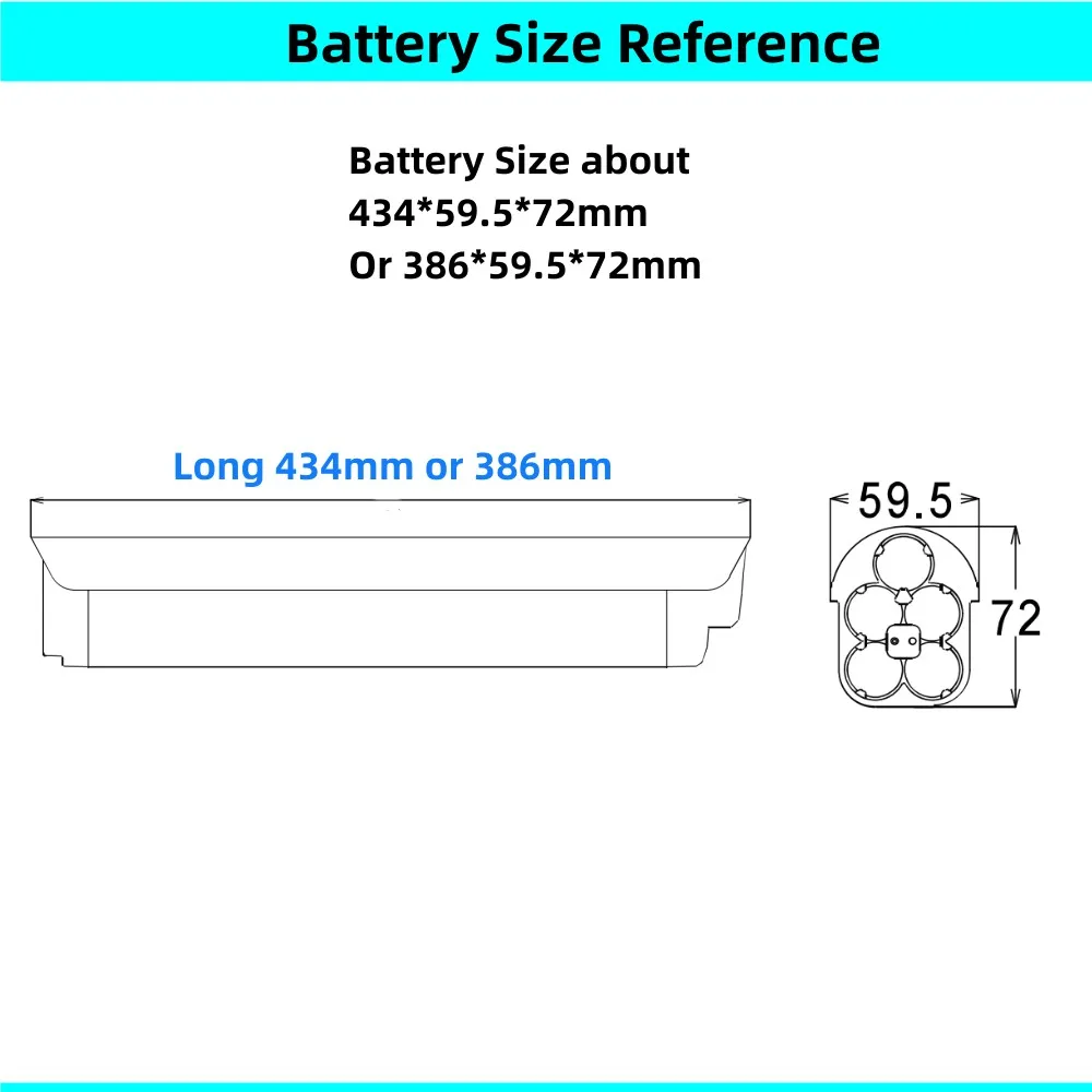 Bike Frame Hidden Ebike Battery 36V 7.8Ah 8.7Ah 9.6Ah 10Ah 10.5Ah for Himo C30 C30R C30S Romet Corss Orkan E-bike Battery