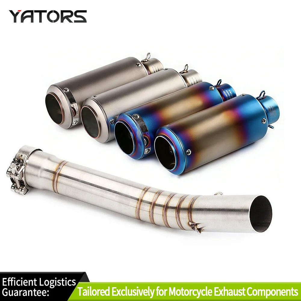 

Exhaust Systems For Yamaha YZF R6 1998-2005 Slip On Muffler Black Exhaust Tips Mid Pipe System Exhausts Pipes