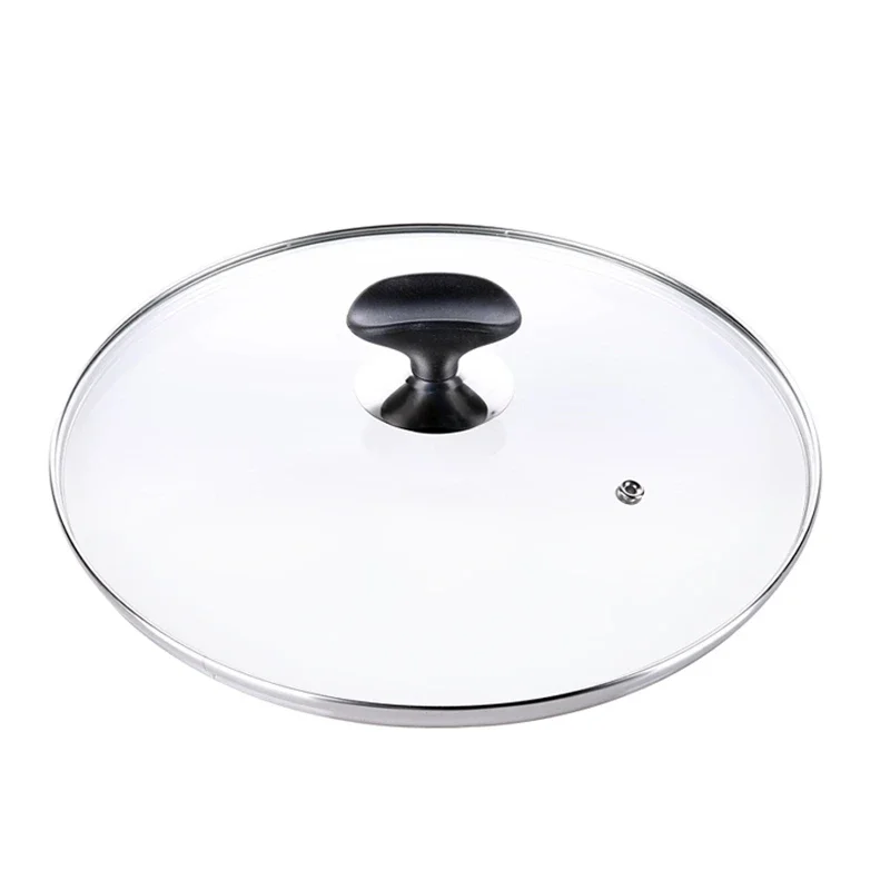 14-30CM Cookware Cover For The Pan Tempered Glass Lid For Saucepan Frying Pan Wok Lid With Knob Cooking Pot Lid Cookware Parts