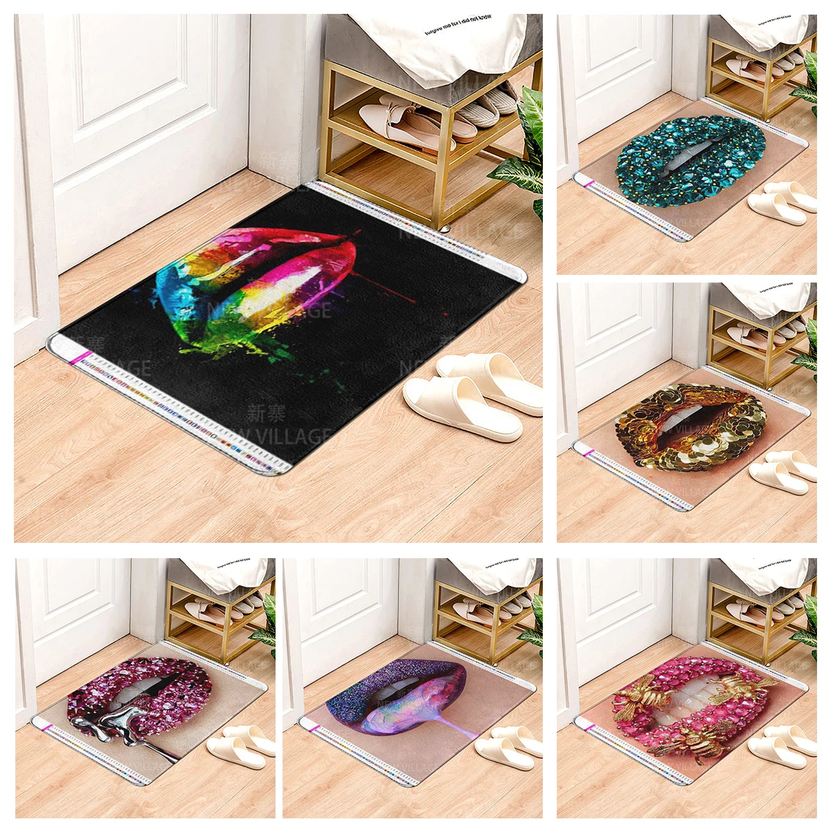 House entrance carpet Home Colorful animals doormat  Room Bath mat Foot mat bathroom non-slip mat Kitchen water absorption mat