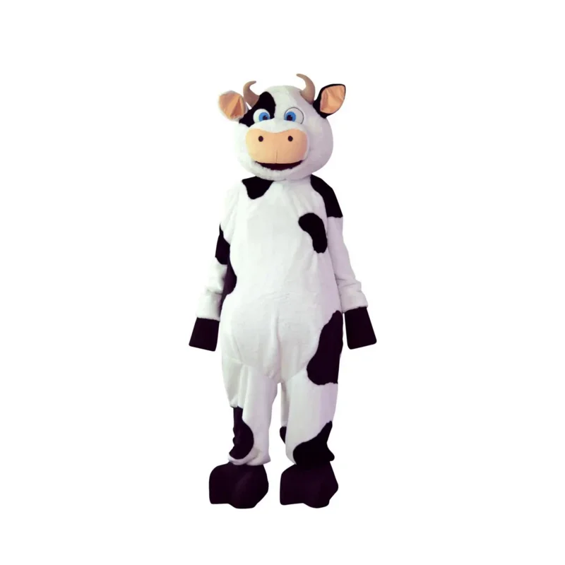 Disfraz de Mascota de vaca para adultos, muñeco de peluche, Animal del zodiaco, divertido, para fiesta