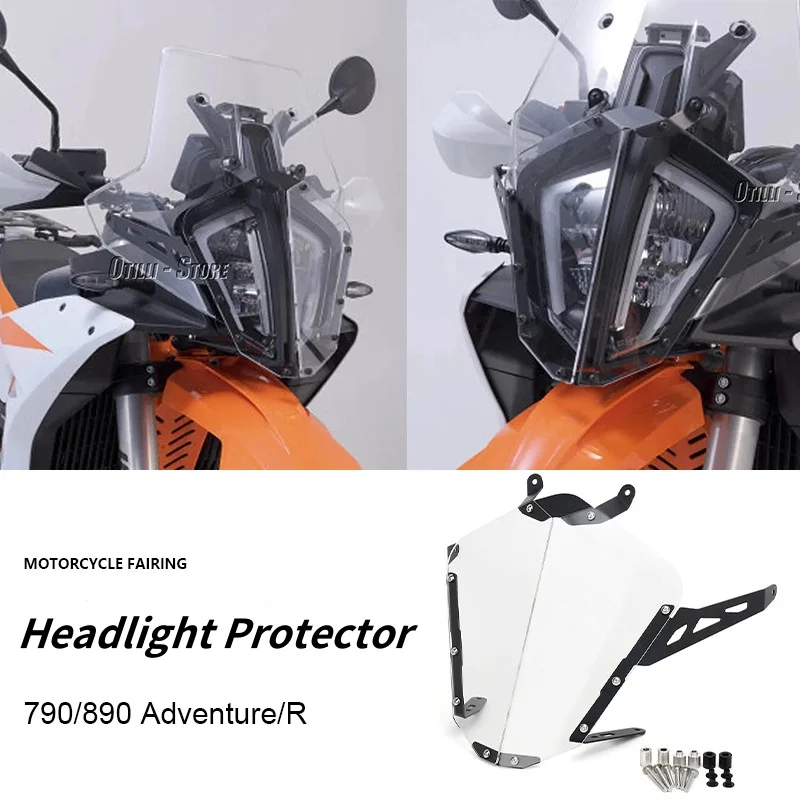 

Акриловая защита для фар мотоцикла, прозрачные линзы, защита для фар с кронштейном для 790 890 Adventure R