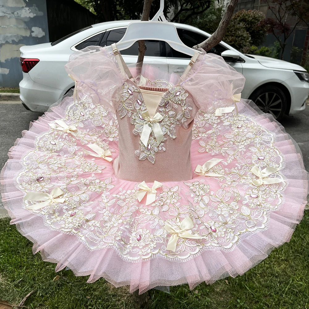 

Классическая профессиональная балетная пачка для девочек и женщин, блинная пачка, праздничное платье балерины для взрослых и детей, балетный танцевальный костюм