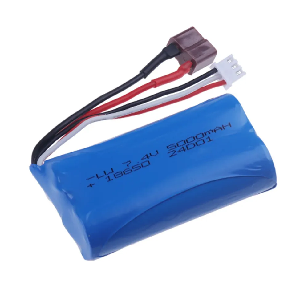 For Wltoys 144001 car 2s 7.4V 1500mah/3300mAh/3500mah lipo battery T Plug for Wltoys 124018 124019 12423 12428 RC Car battery