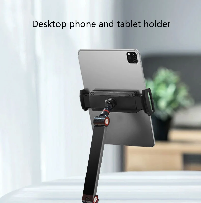 Legierungs-Handy-Tablet-Ständer, faltbarer Desktop-Halter, Anti-Wackel für 13-Zoll-Bildschirme, Live-Streaming, Gaming – Detail 7
