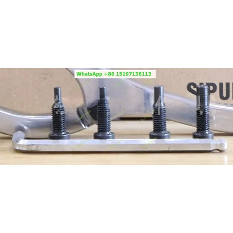 Excavator maintenance and oil seal wrench tool, forged mirror two-claw wrench with 6 8 10MM screws