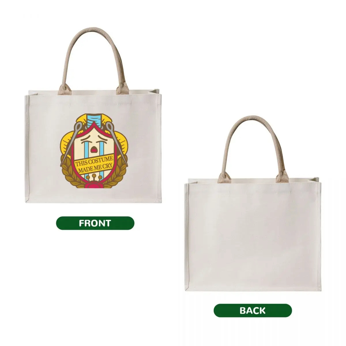 This Costume Made Me Cry Badge of Honor Tote Bag reusable shopping bags custom canvas bag tote bag woman