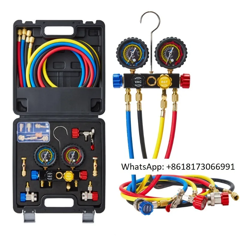 

New AC Gauges HVAC Digital Refrigeration Air Conditioning Tools Manifold Gauge Set for R134 R22 R12 R502