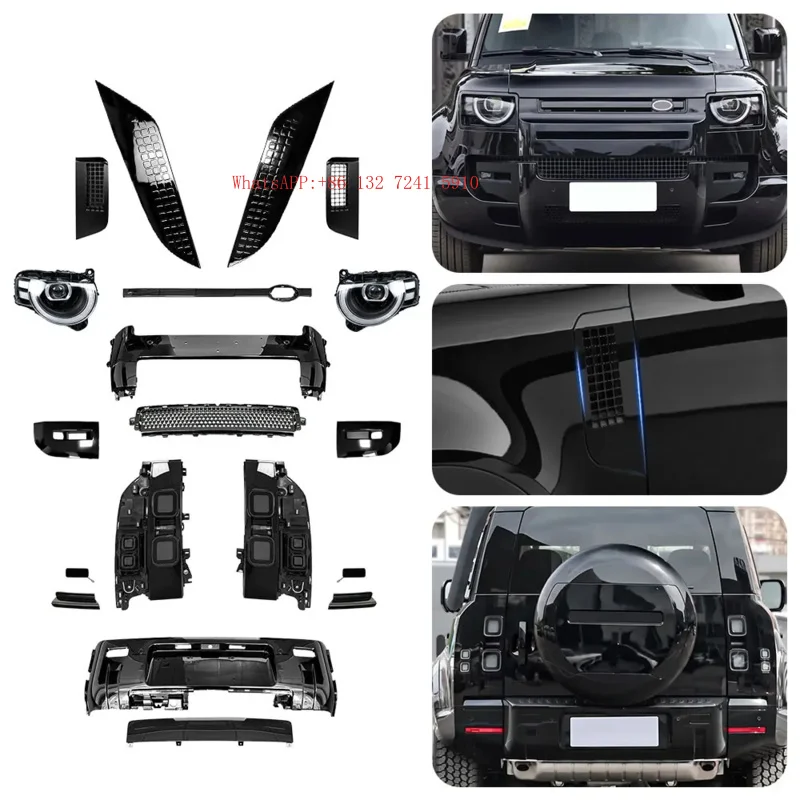 2026 Style Bodykit Wheel Arches Front Bumper Grille Headlight and Tail Lamp for  Defender L663 90 110 130 2025 2026