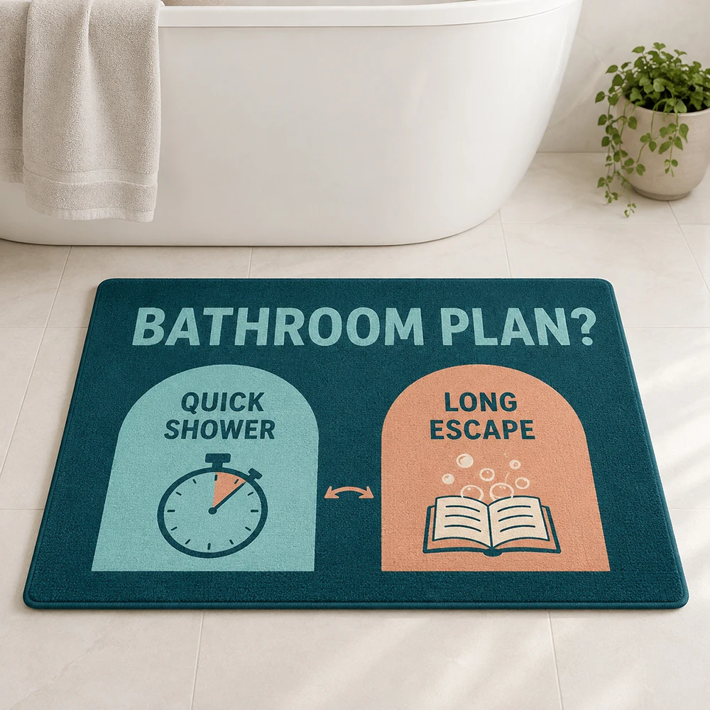 Home Bathroom Plan - Mata łazienkowa szybkoschnąca, zabawny wybór, artystyczny
