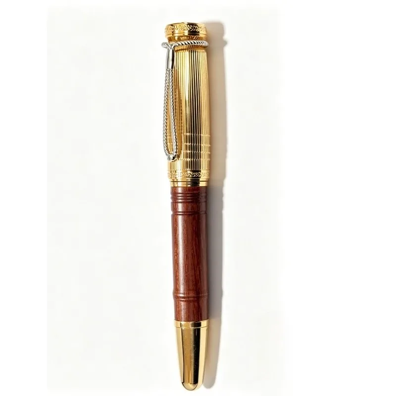 2027M B Limited Edition Holz-Kugelschreiber 4810 Füllfederhalter Schwarz 0,7 mm Tinte für Reisen, Büro, Schule, Schreibnadel für unterwegs