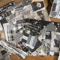 JIANQI 20pcs Vintage Multi material Fragment splicing Paper DIY Journal Collage Stationery Scrapbooking Planner Craft Paper